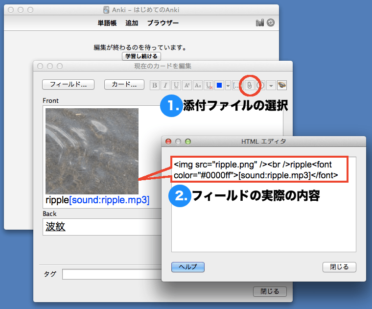 HTML エディタで内容を確認